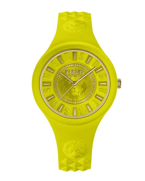 versus versace fire island watch blue|Women's Versus Fire Island Silicone Strap Watch, 39mm.